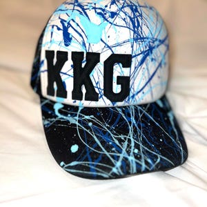 Hand-Painted Kappa Kappa Gamma Trucker Hat: Sorority Greek Life