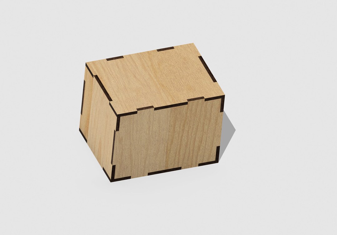 Basic Rectangle Box- 3inch X 4inch- 1/8 Inch Thick Wood- Digital ...