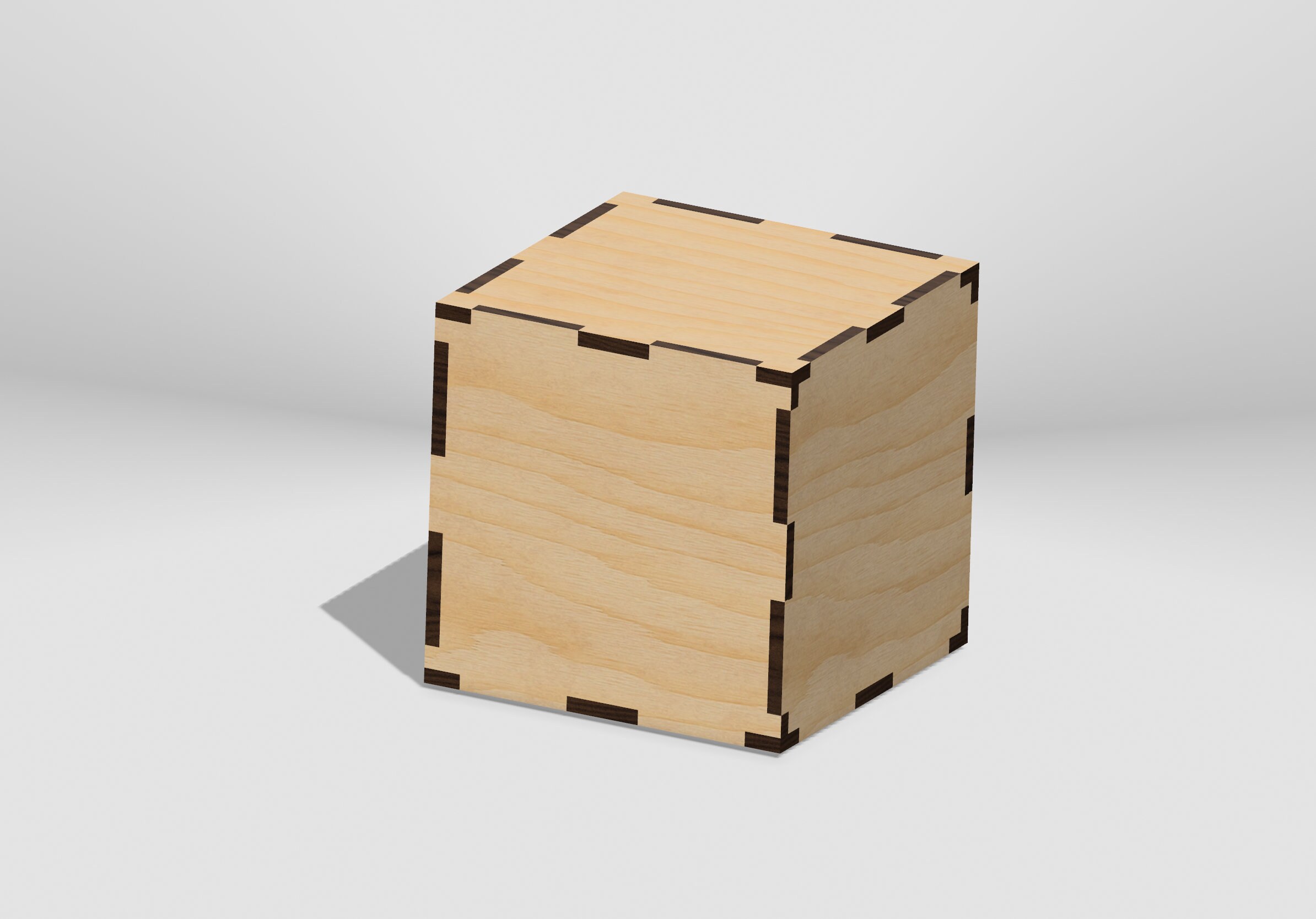 Cube Gift Box100mm X 100mm X 100mm,4mm Wood Digital Filelaser Cut Etsy