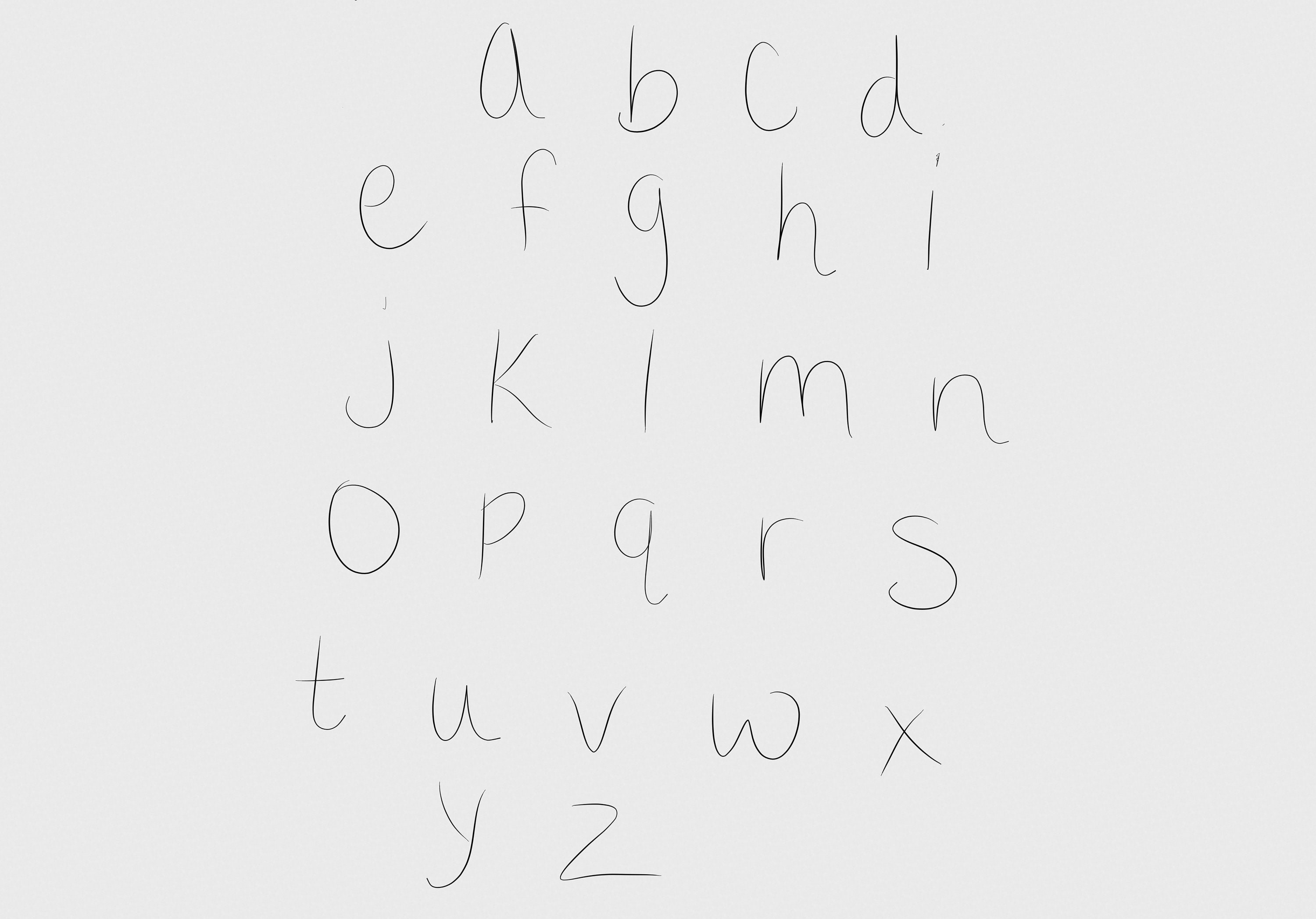 First Letters Svg Alphabet SVG- Digital Download, SVG File - Etsy