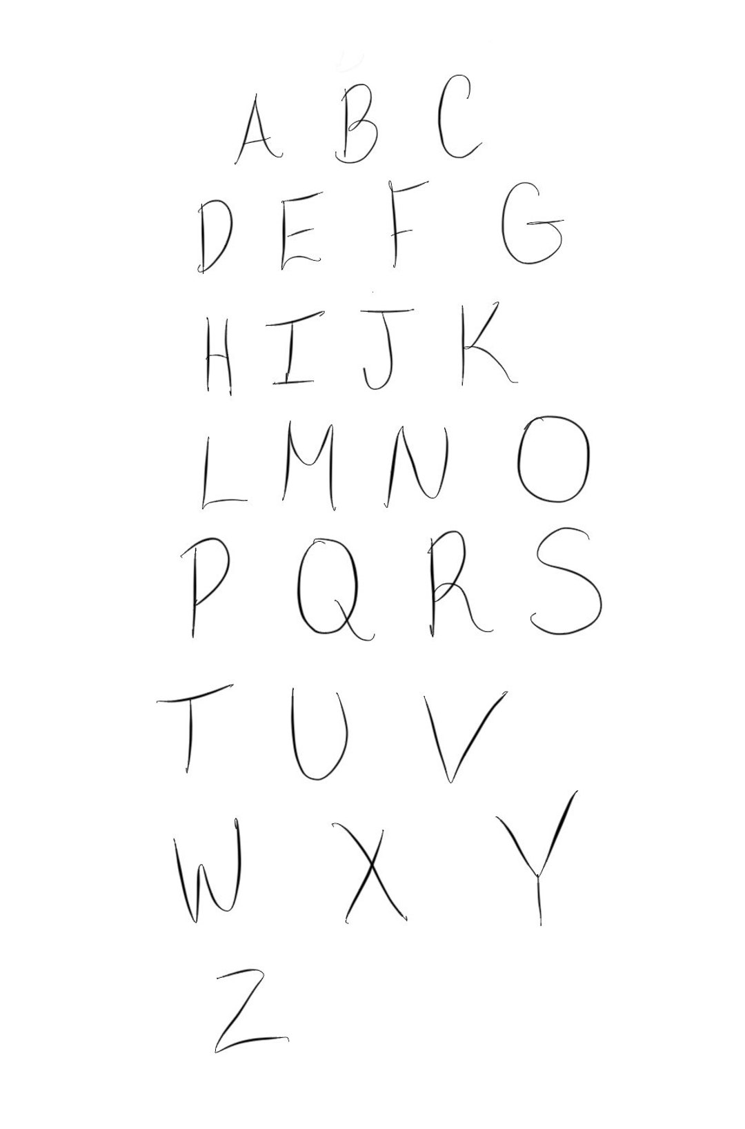 First Letters Svg Alphabet SVG- Digital Download, SVG File - Etsy