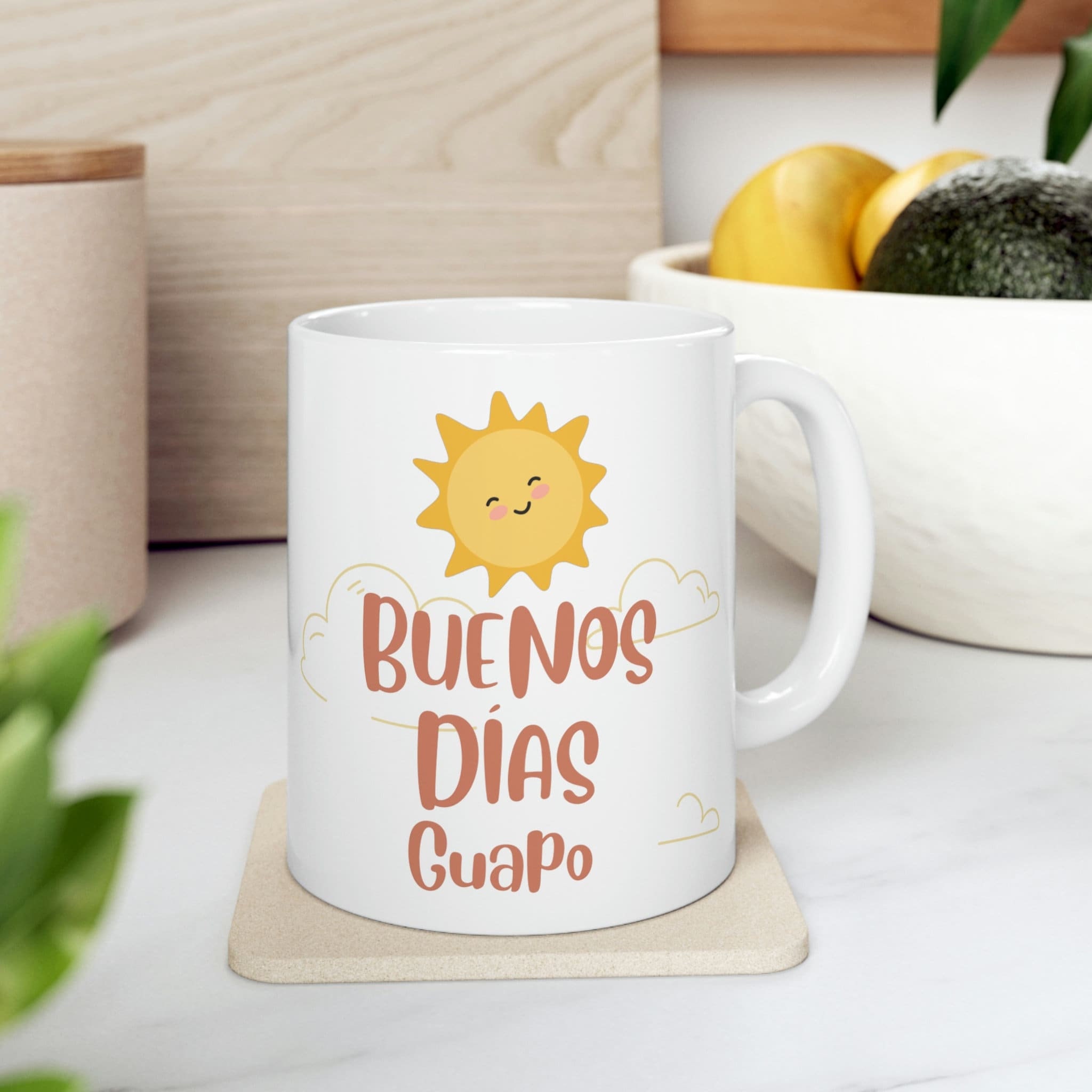 Que Bueno Gifts Coffee Mug Tea Cup Spanish Saying Excellent 