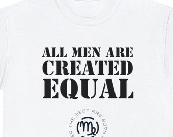 All men are created equal, the best are born in September, Unisex Heavy Cotton Tee, libra is my zodiac sign, astrology gift, quote t-shirt