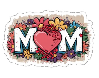Mamma - Adesivi fustellati / cuori e fiori