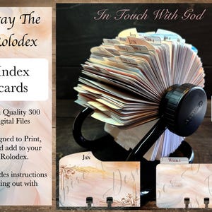 Prayer Rolodex Index Tabs | Months, Weeks, Categories (Digital Download)