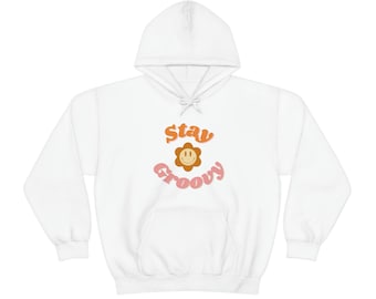 Stay Groovy Unisex Heavy Blend Hooded Sweatshirt