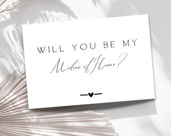 Matron of Honor Proposal Card: I Can't Say I Do Without You (Digital Download)