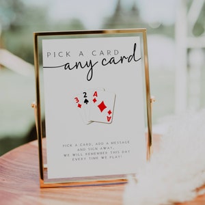 Jeu de cartes livre d'or signe, signe notre livre d'or, jeu de cartes signe livre d'or de mariage, modèle de signe de mariage, FLD069 - 5 x 7" et 8 x 10".