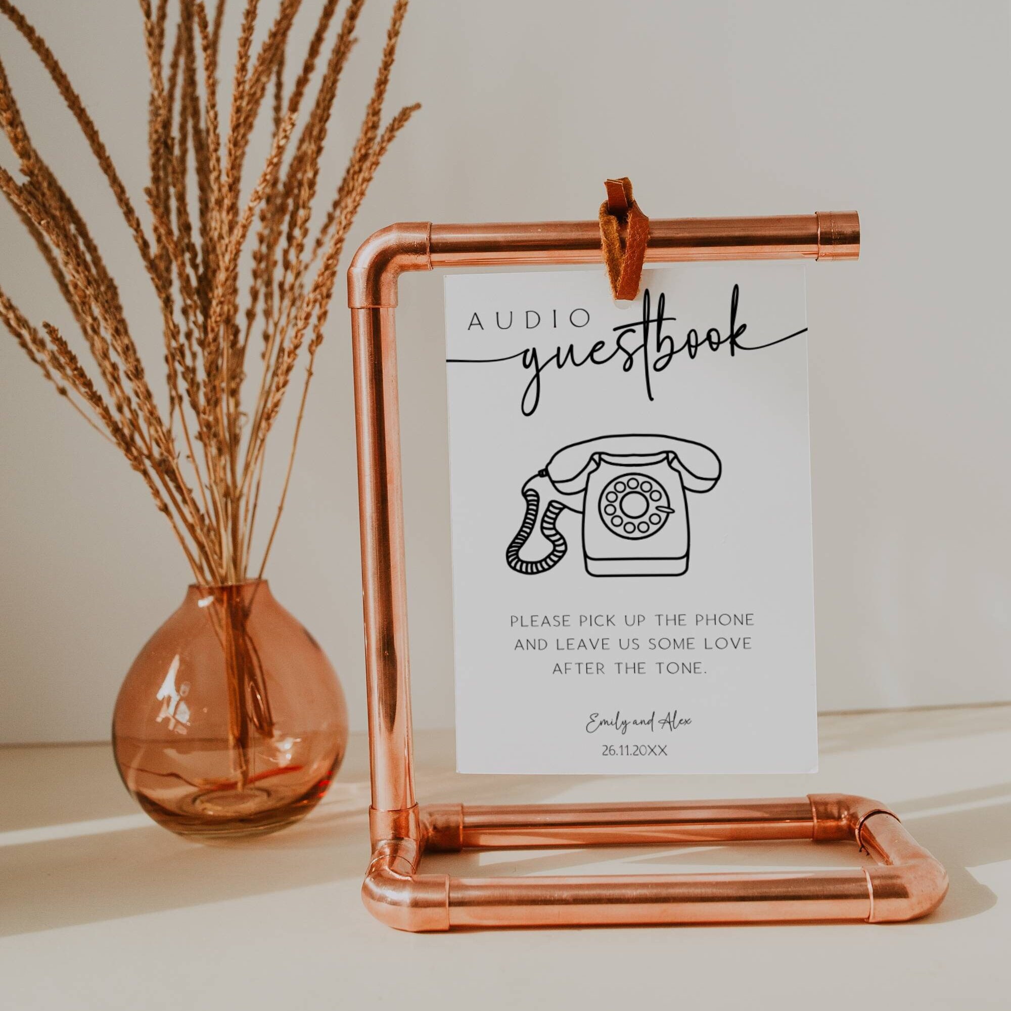 Gästebuch-Schild Aus Holz – Mit Ständer – Für Hochzeit, Verlobung & Partys