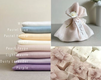 Wrapping Cloth Wedding Party Favor, Sheer Fabric, Gift Box, Made In Korea CRYSTAL Bojagi [5pcs | 10 pcs]