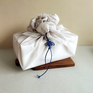CLEARANCE Gift Wrapping Cloth Multi-Purpose Wrap Square Sheer Fabric Korean NOBANG Bojagi [35.5&quot; x 35.5&quot;]