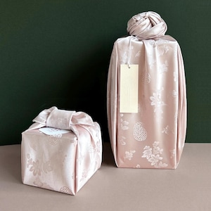 Korean Traditional Bojagi Set [2 Bojagi + 1 Tag] DIY Kit Reusable Gift Wrapping Cloth Fabric Dohl Party Table Decor 돌 백일 보자기