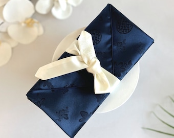 DIY Envelope Kit [Bojagi+Strap Set] Multi-Use Korean Traditional Pattern Fabric | Reusable | Gift Card Money Holder | Dohl Wedding Birthday