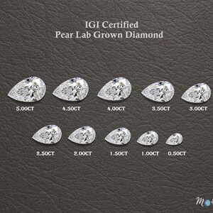 IGI Certified 1.00CT To 5.00CT Each Loose Diamond/ Pear Cut Lab Grown Diamond For Engagement Ring, Eco Friendly Diamond For Jewelry Making