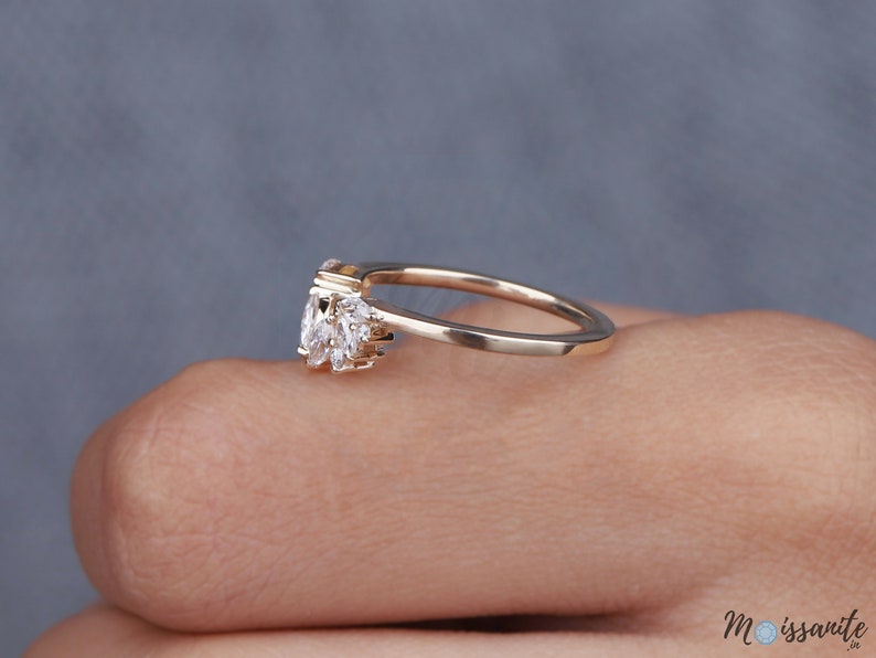 Marquise Cut Band Ring