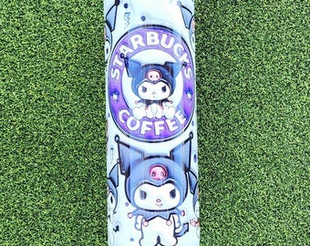 Kuromi Character Gift Tumbler Coffe 3d puff 20oz Stainless Skinny