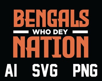 Bengals Nation AI, SVG, PNG