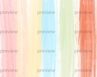 Pastel Stripes Digital Paper:  Brushstroke Pattern (Digital Download)