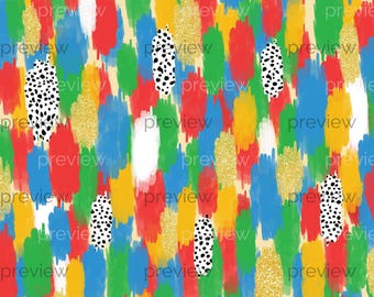 Paintbrush Design  Pattern - for Gift Wrap, Digital Paper and Printable Designs