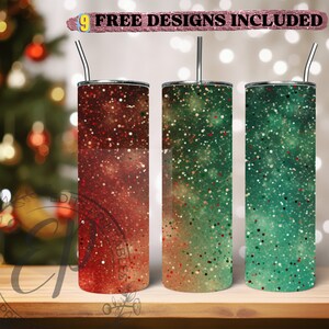 Ombre Christmas Sublimation Tumbler Wrap, 20 oz Skinny Tumbler Sublimation Design, Digital Download PNG, Instant DIGITAL ONLY, Christmas PNg