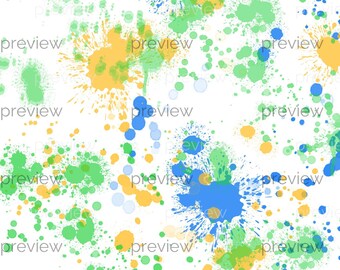 Paint Splatter  Pattern:  Colors (Digital Download)