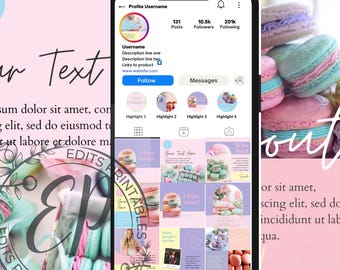 Ecommerce Templates Instagram Post, Canva Branding Kit (Digital Download)  Social Media