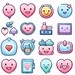 Sprite Sheet, Health and Life Icons, Video Gaming, Kawaii Style ...
