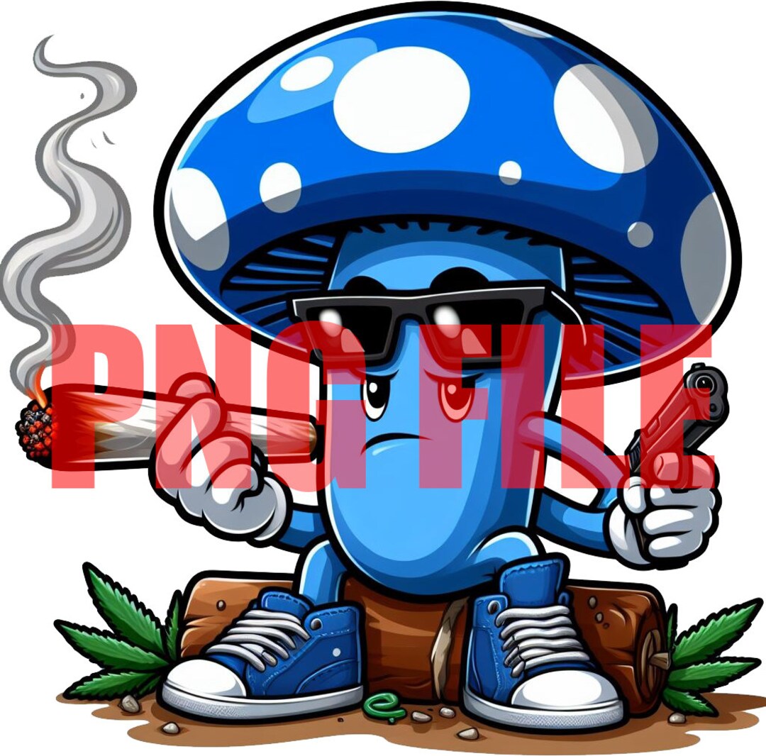 Mushroom Pothead, Rapper,ski Mask, Gangster, PNG, Cricut,urban,street