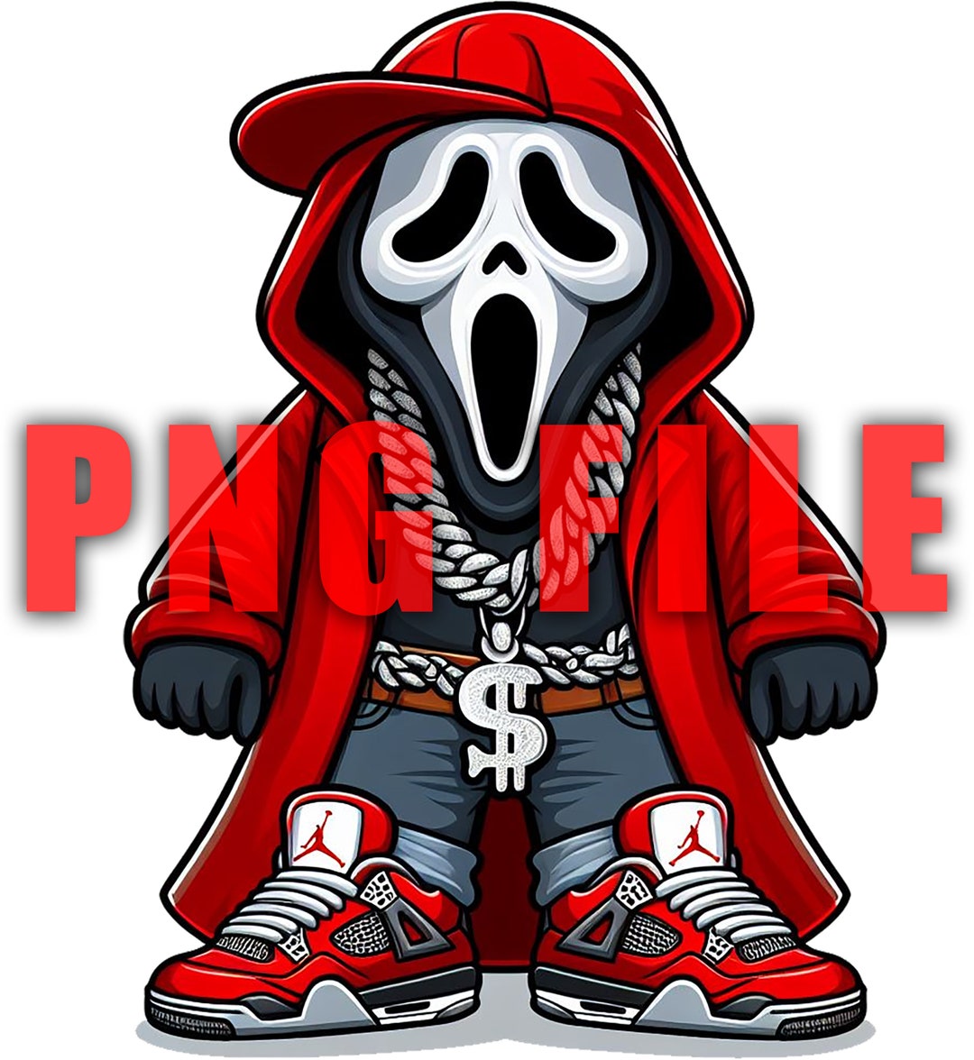 Ghost Face Gangster Character Dollar Sign, Rapper, , Hip Hop, Gangster ...