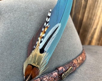 Say When Hat Feather: Western Style Tombstone Cowgirl Cowboy Hat