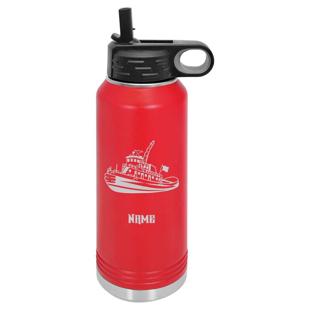 Tugboat Captain Personalized Water Bottle, Tugboat Captain Water Bottle