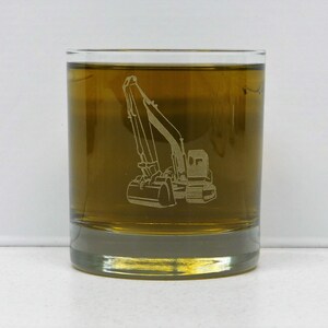 Excavator Operator Rock&#39;s Glass, Excavator Operator on the Rock&#39;s, Excavator Operator Whiskey Glass, Excavator Operator Birthday, Excavator