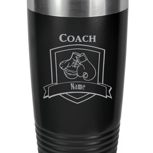 Boxing Coach Tumbler, Boxing Coach Gifts, Boxing Coach Graduation Gift, Boxing Coach Travel Mug
