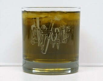 Handyman Rocks Glass, Sand Etched Whiskey Tumbler, Handyman Gift