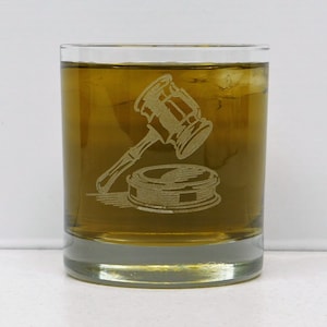 Judge Rock&#39;s Glass, Judge on the Rock&#39;s, Judge Whiskey Glass, Judge Birthday gift, Judge Professional, Judge graduation gift, Judge