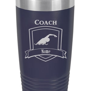 Swim Coach Tumbler, Swimming Coach Gifts, Swimming Coach Graduation Gift, Swimming Coach Travel Mug,Coach insulated tumbler