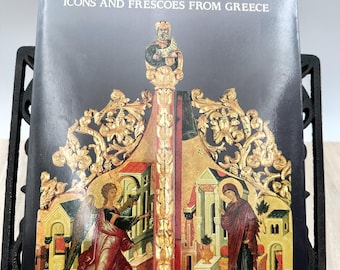 Catálogo da Exposição Vintage 1988 Holy Image Holy Space Icons Frescoes Greece Byzantine Art.