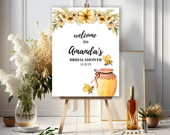 Bride to Bee Bridal Shower Welcome Sign, She Found Her Honey Bridal Shower, Bridal Shower Welcome Sign, Welcome Signs, Printable Signage