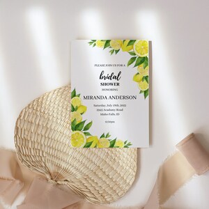 She Found Her Main Squeeze Bridal Shower, Lemon Bridal Shower, Lemon Bridal Shower Invitation, Shower Invitation, Bridal Invitation Template