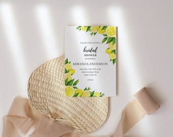 She Found Her Main Squeeze Bridal Shower, Lemon Bridal Shower, Lemon Bridal Shower Invitation, Shower Invitation, Bridal Invitation Template