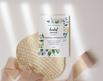 Eucalyptus Bridal Shower Invitations, Greenery Bridal Shower Invitation, Eucalyptus Bridal Shower, Greenery Bridal Shower, Shower Invitation