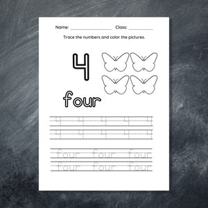 Princess Numbers Worksheet Digital Download, 123 Printable Worksheets ...