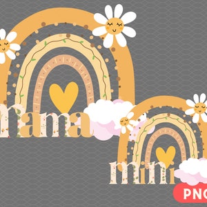 PNG Regenbogen Mama und Mini / Mama Png / Mamas Mini Printable / Muttertag Print / Sublimation Designs Download / Digital Download / Regenbogen