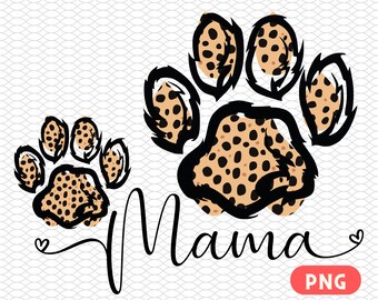 PNG 犬ママ プリント / 犬ママ PNG / チーター 犬ママ プリント / 犬ママ シャツ / 昇華デザイン ダウンロード / デジタル ダウンロード