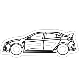 Honda Civic Type R Kiss-Cut Sticker | Car Guy Gifts | Car Enthusiast | Car Clothing | Type R Sticker | Car Designs | Type R Sticker | FK8