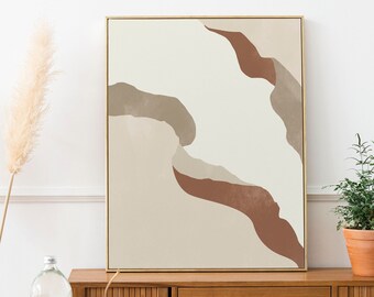 Abstract Poster, Wall Art, Printable Wall Art, Neutral Bedroom Art, Boho Art, Textured Art, Digital Art, Modern Art,