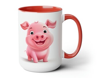 Happy Pig Mug