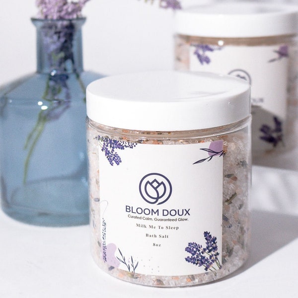 Milk Me To Sleep | Lavender Bath Salt | Himalayan salt | Self care gift | Stress Relief Gift | Lavender Buds |