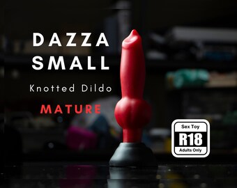 Small Dazza Custom Handmade Silicone Knotted Dildo Mature Body Safe Platinum Cure Sex Toy - Anal Dildo P Spot Butt Plug Fantasy Adult Toy