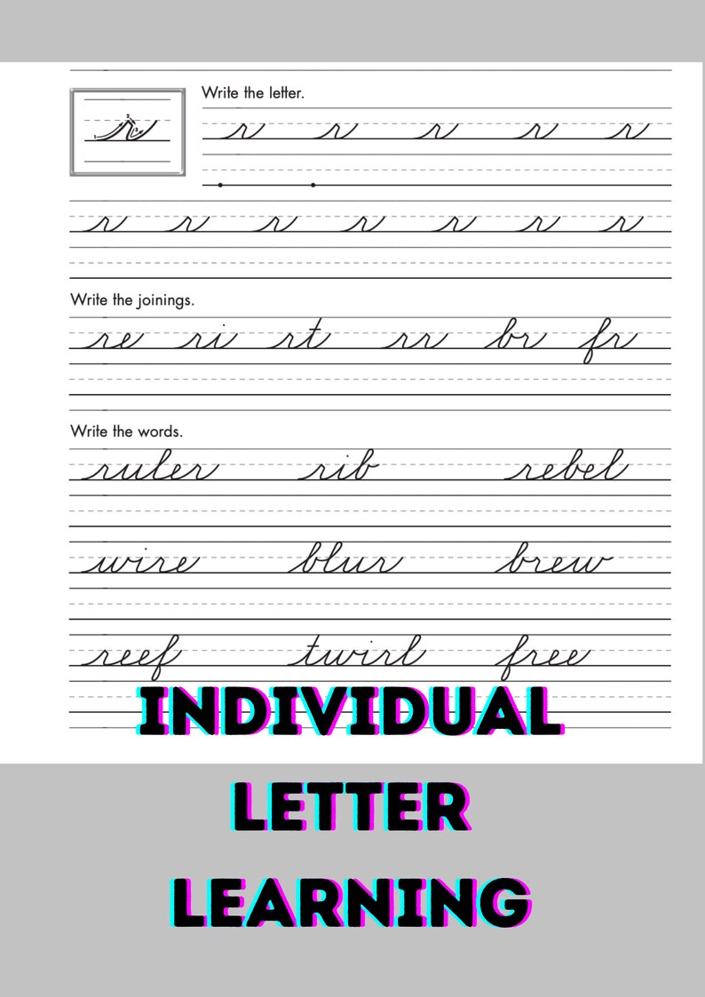 Master Class Cursive Cursive Mastery 108 Pages: A Guide to Handwriting Learn Cursive From ...